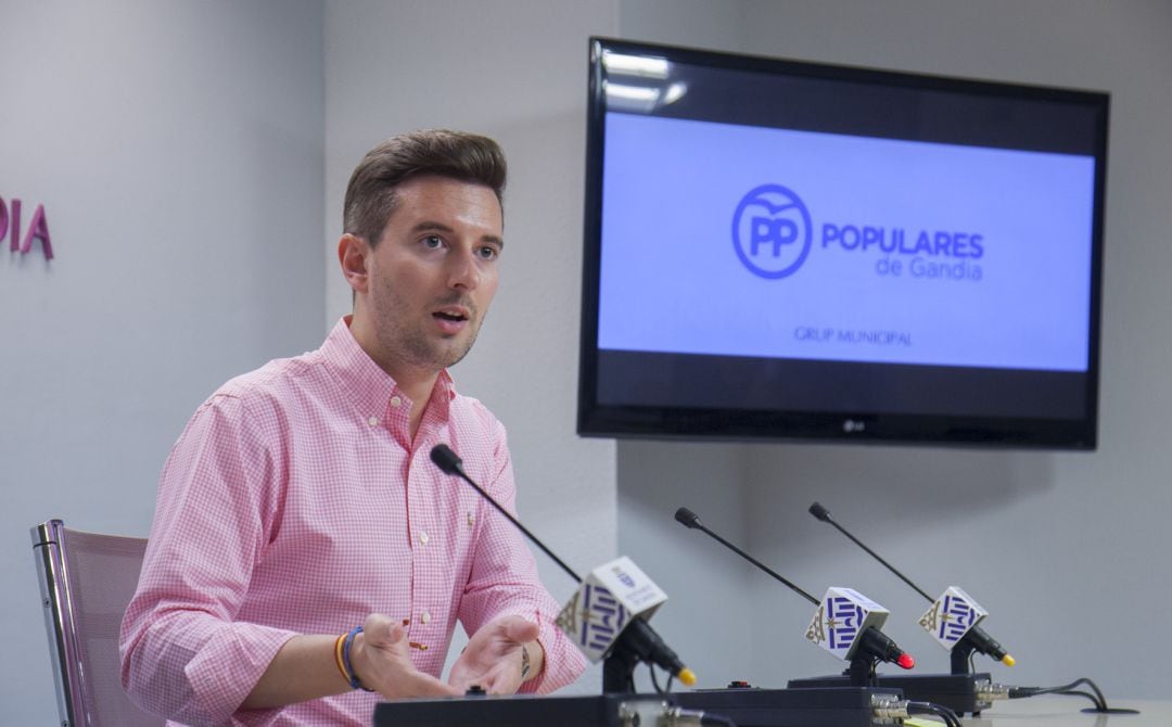 Víctor Soler, portavoz del grupo municipal del PP de Gandia 
