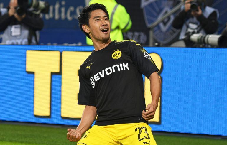 Kagawa celebrando un gol