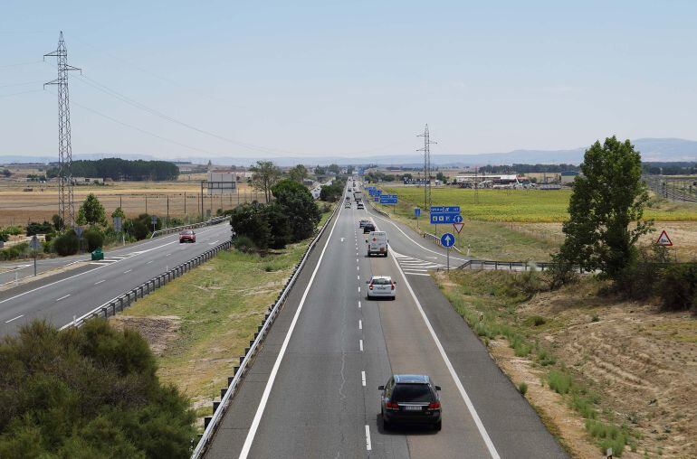 Imagen de la A-6 a su paso por nuestra provincia