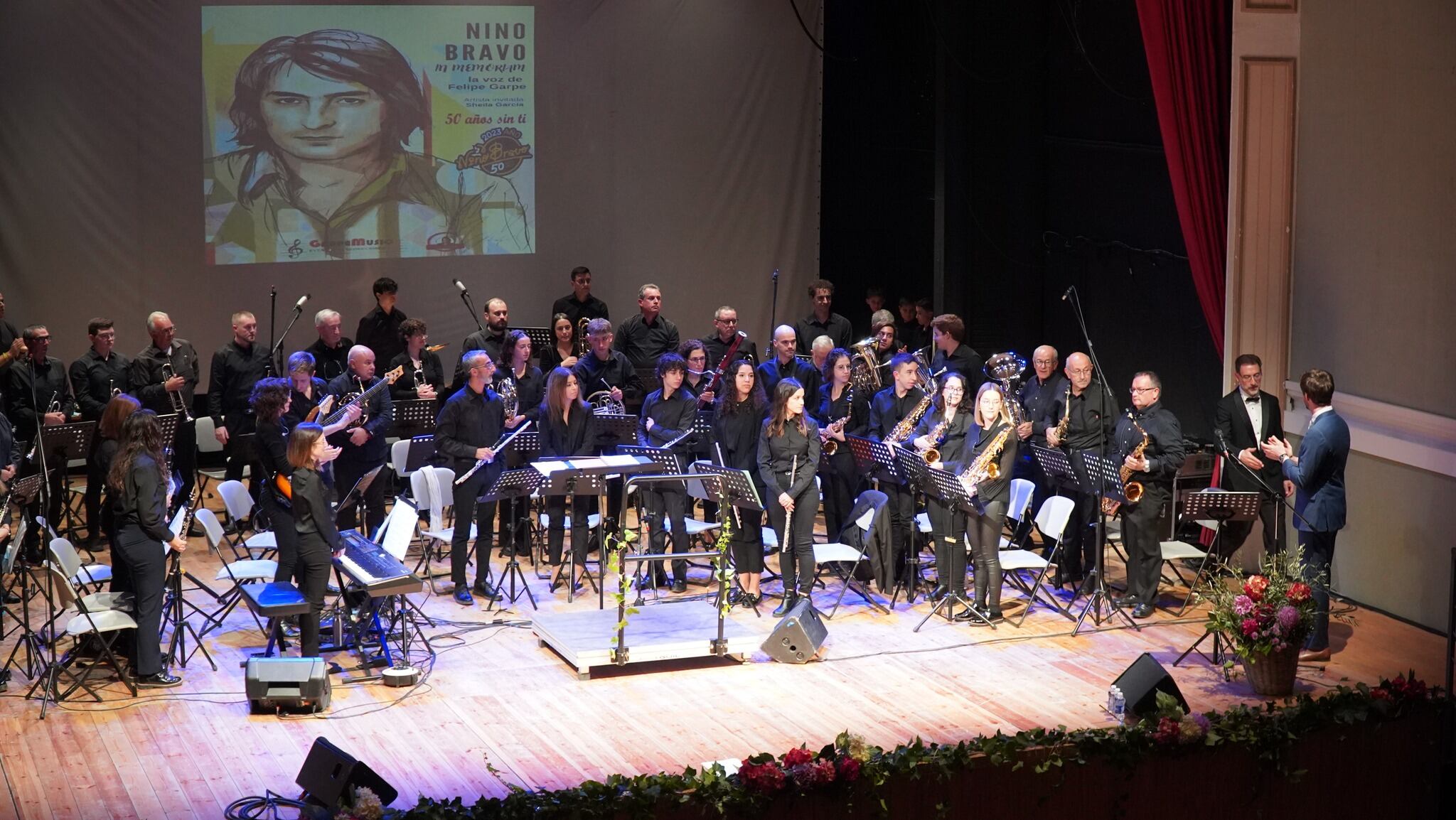 Imatge d'un concert de la Societat Musical Vila de Bocairent