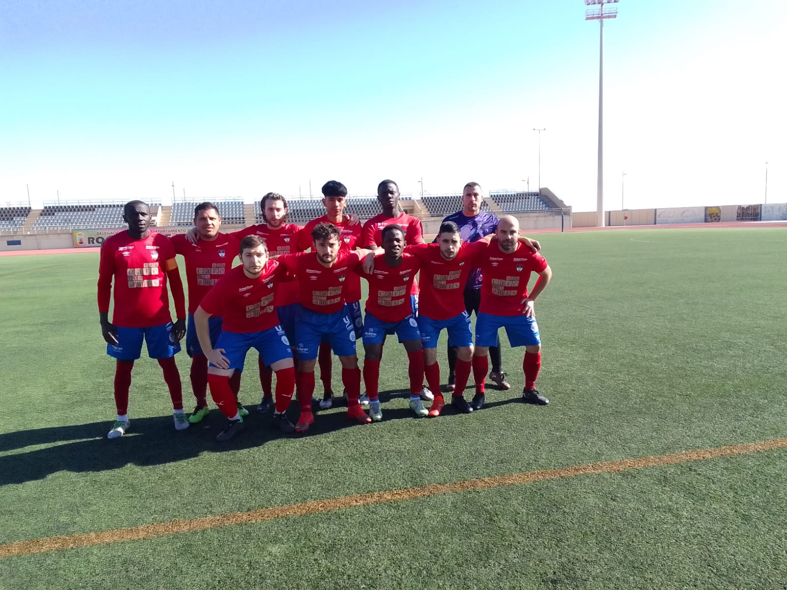 Un once del Roquetas 2018.