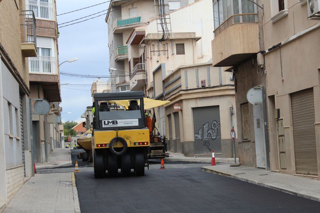 Asfaltado barrio Sagrado Corazón Novelda