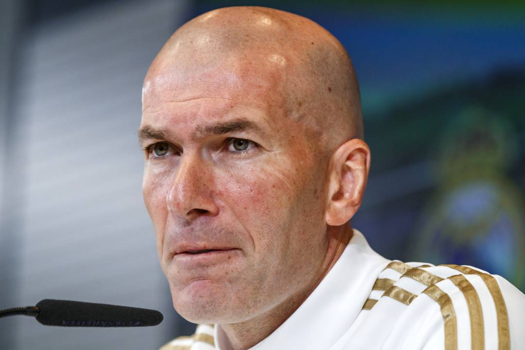 Zidane, durante la rueda de prensa. 