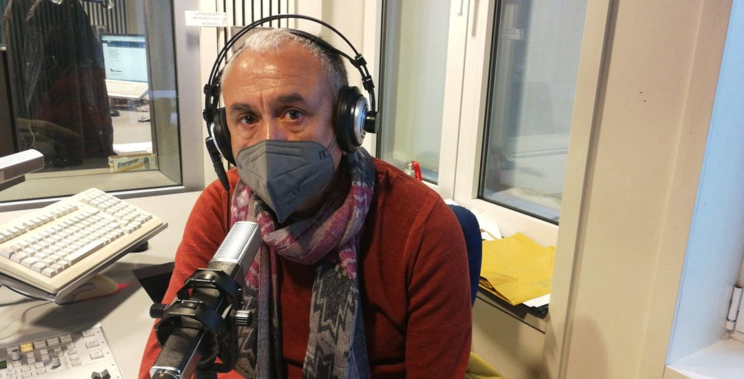 El secretario general de la UGT, Pepe Álvarez, en los estudios de Radio Madrid