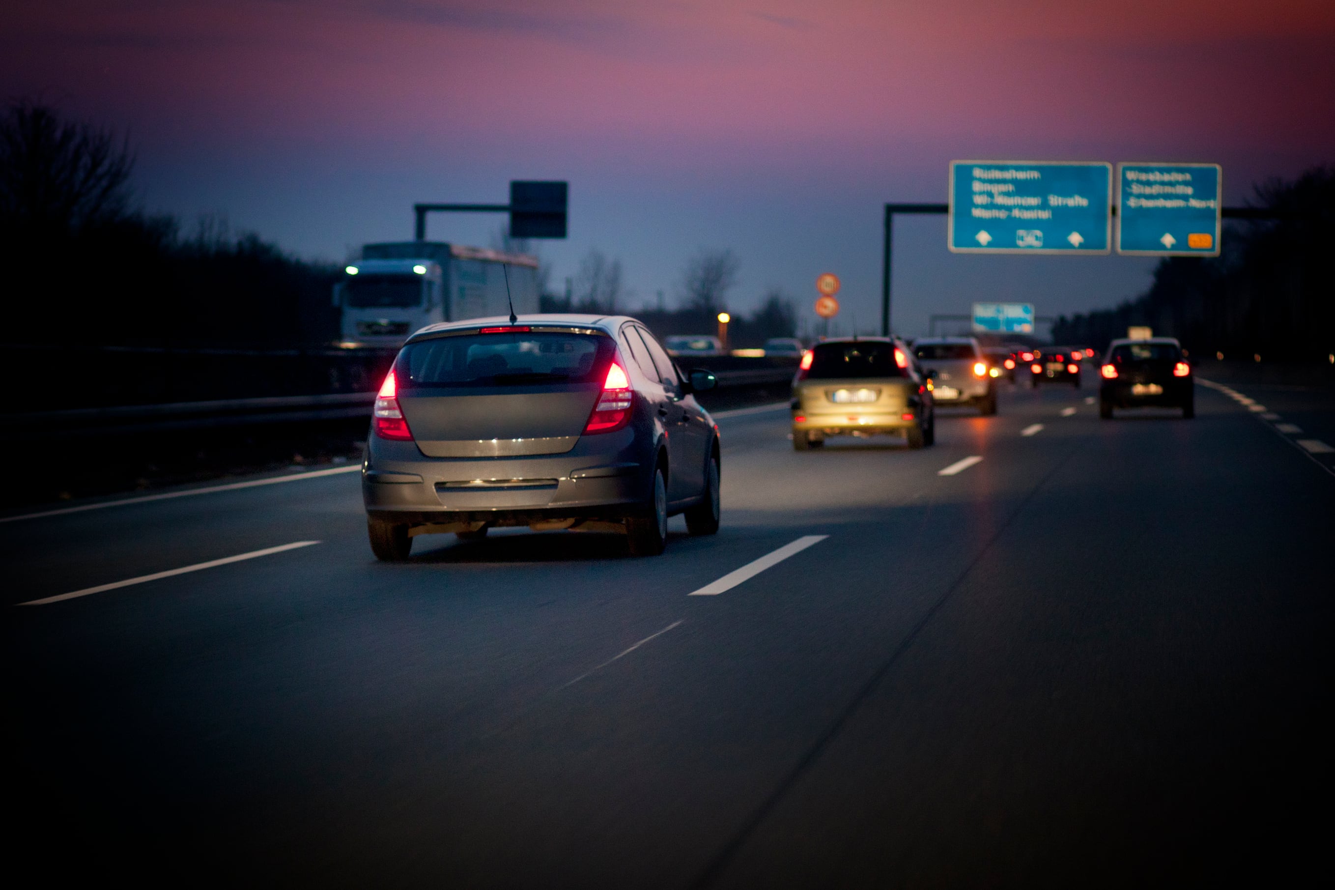 Carretera de noche