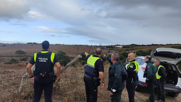 Agentes actúan en la batida de esta mañana