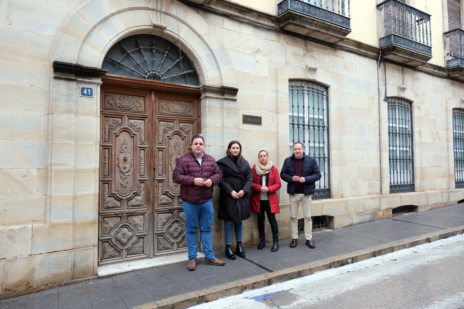 Visita del PSOE a los Juzgados de Villacarrillo