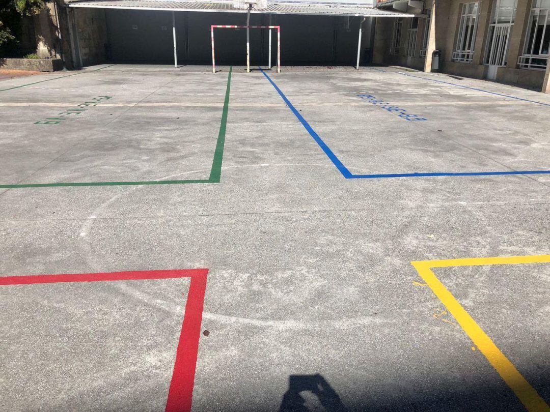 patio colegio Álvarez Limeses Pontevedra