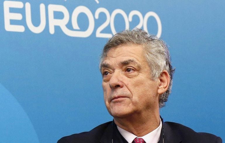 Ángel María Villar, en una imagen de archivo durante un acto de presentación de la Eurocopa 2020