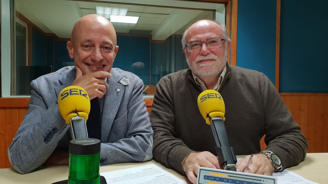 Javier Valladares y Javier Puente en la tertulia de La Ventana de Cantabria 