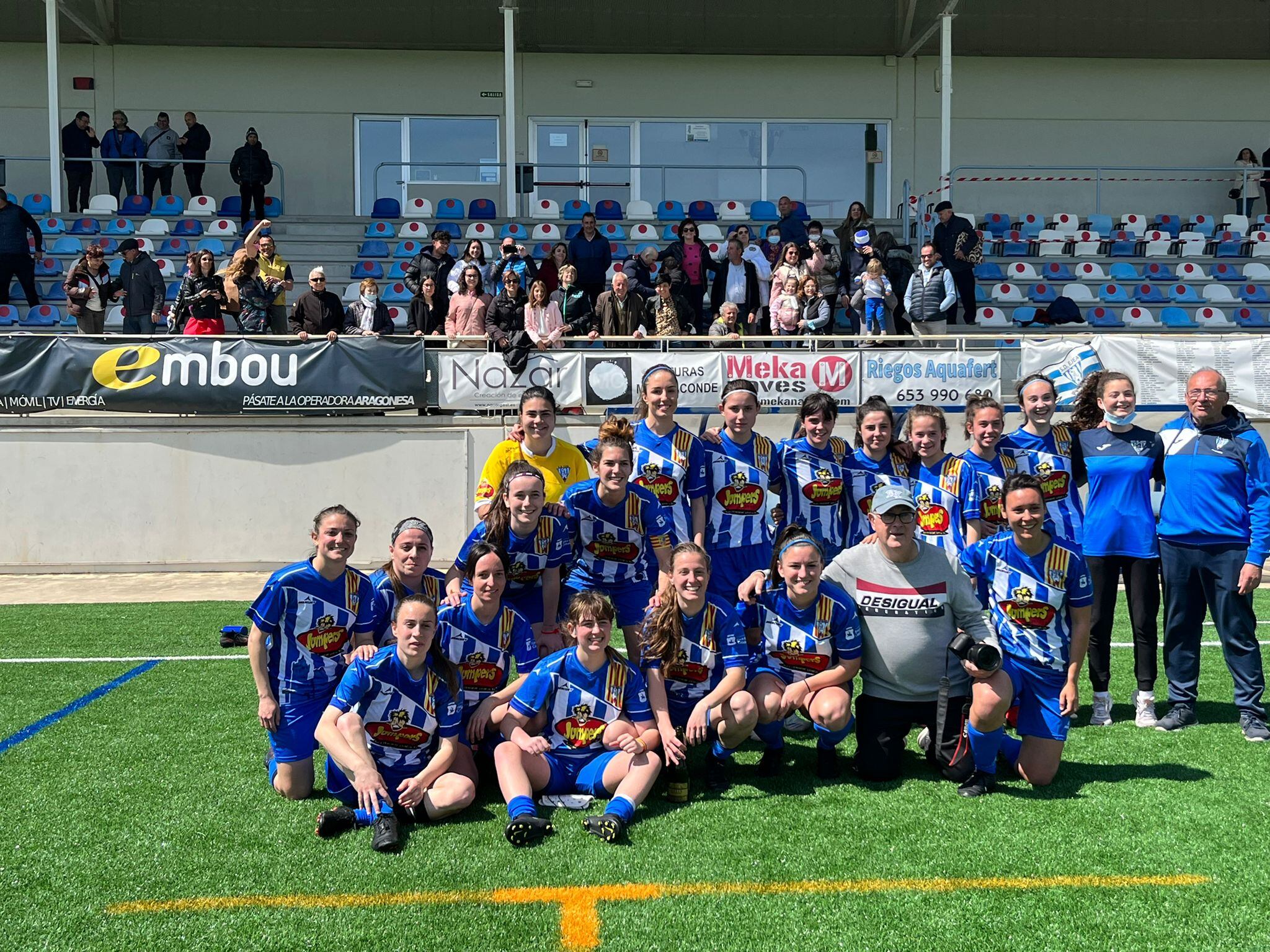 Ascenso del equipo femenino de la Sociedad Deportiva Ejea a Primera División Nacional