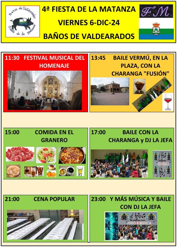 Programa de la Fiesta de la Matanza de Baños de Valdearados