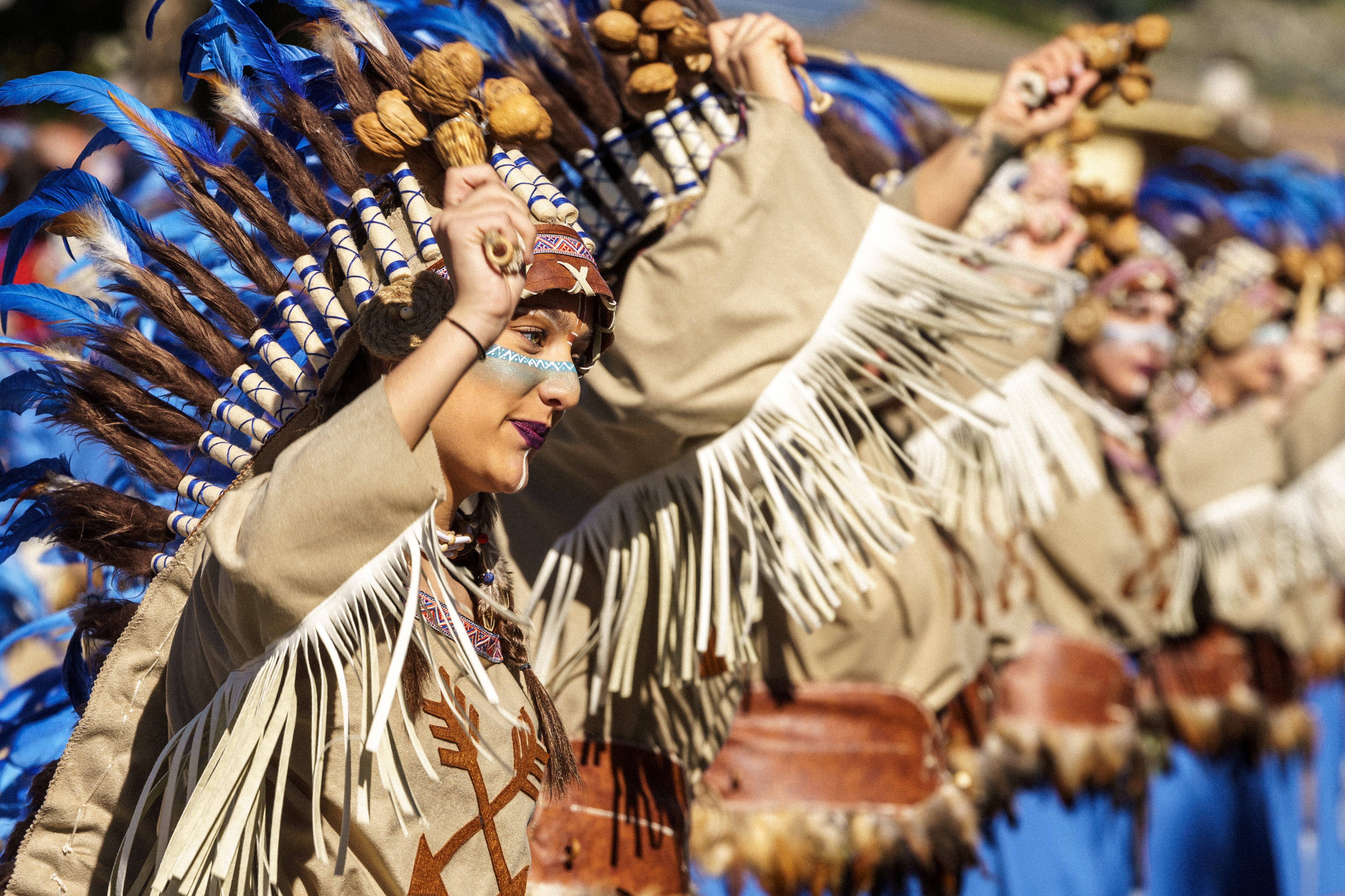 Participantes en el desfile