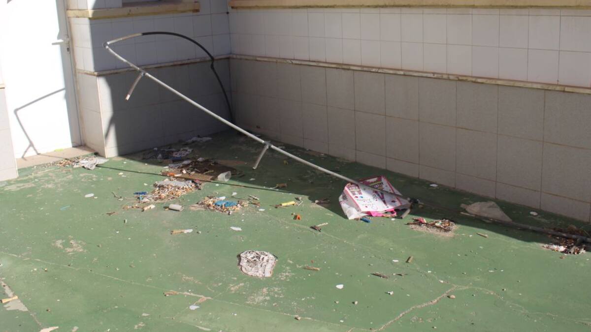 Los vecinos de El Pla denuncian ratas y suciedad en el antiguo colegio Ramos Carratalá