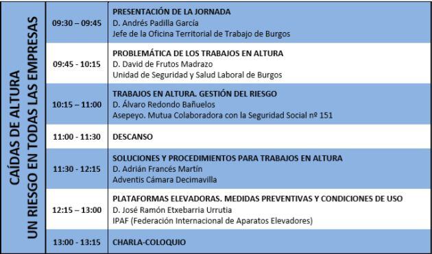 Programación de la Jornada Formativa
