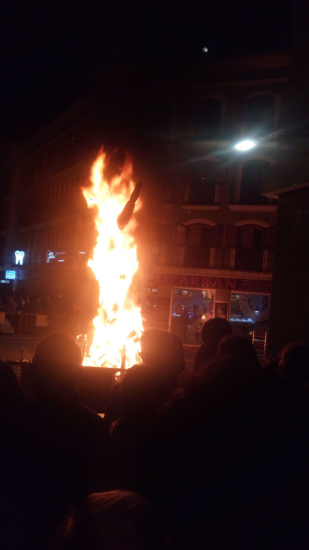 Cremà de la falla de la JLF de Dénia del año 2019.