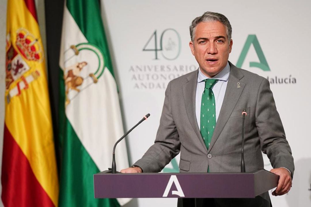 Elías Bendodo, consejero de Presidencia y Portavoz del gobierno andaluz