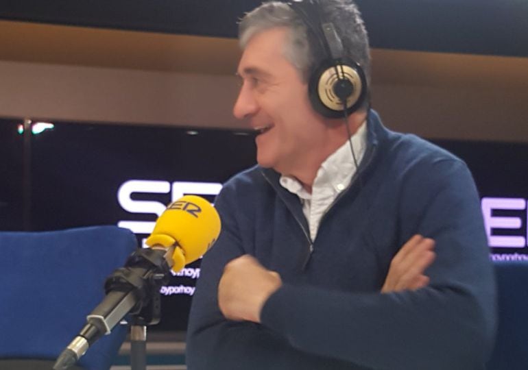 Guillermo Fesser en los estudios de la SER