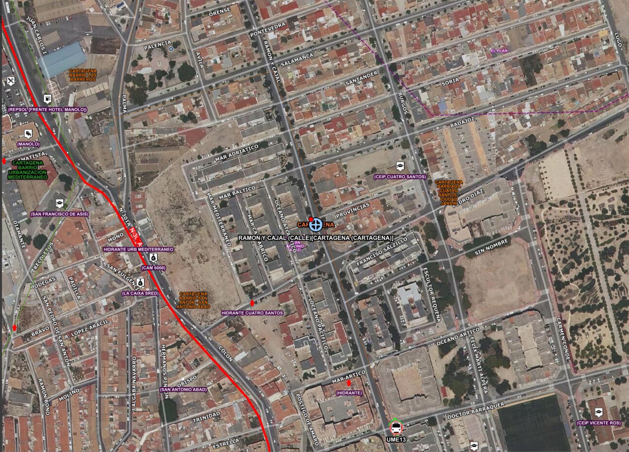 Accidente de tráfico en Cartagena