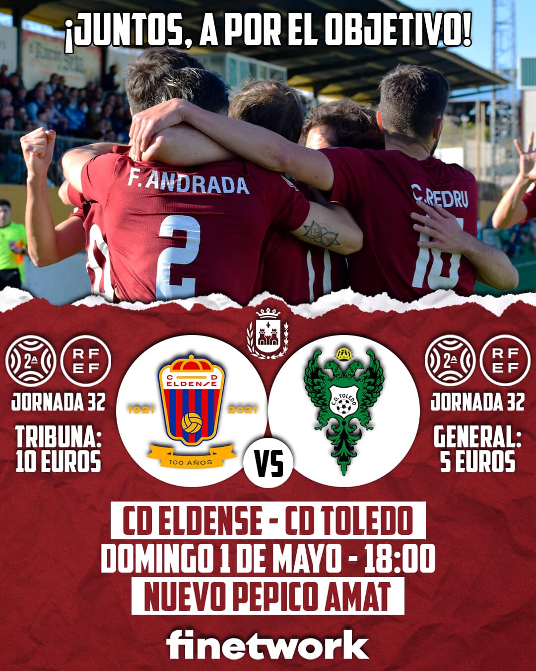 El Eldense confía en su afición para doblegar a un Toledo que llega a Elda descendido