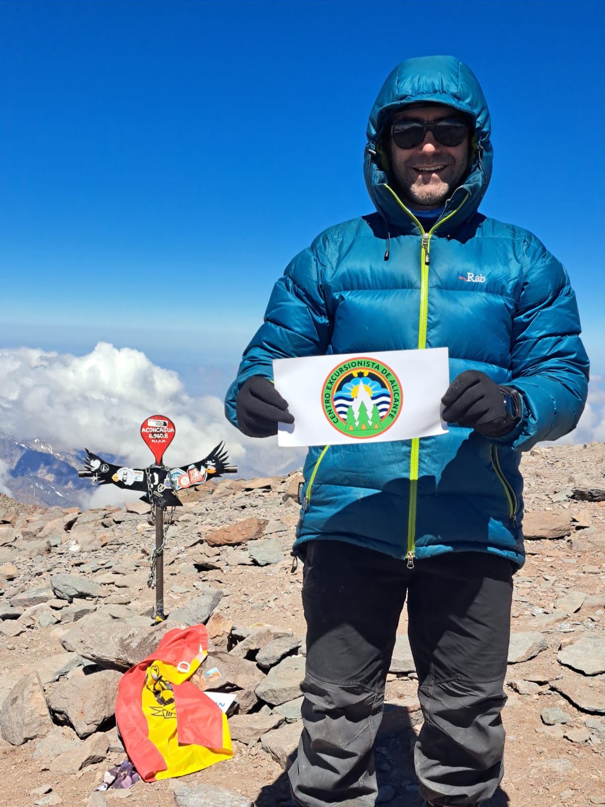 Carlos Cardelle en el Aconcagua