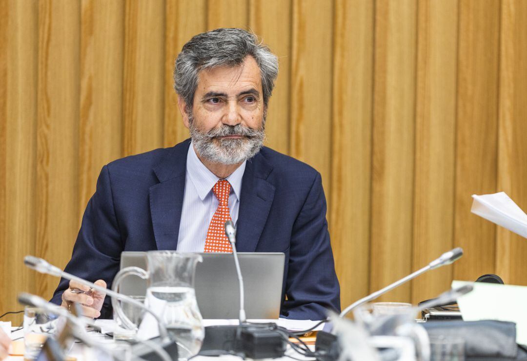 El presidente del Consejo General del Poder Judicial y del Tribunal Supremo (CGPJ), Carlos Lesmes