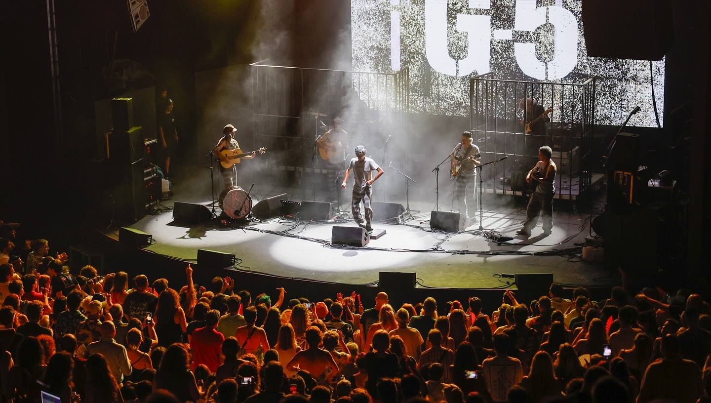 Actuación del grupo G-5 en la Mar de Músicas.