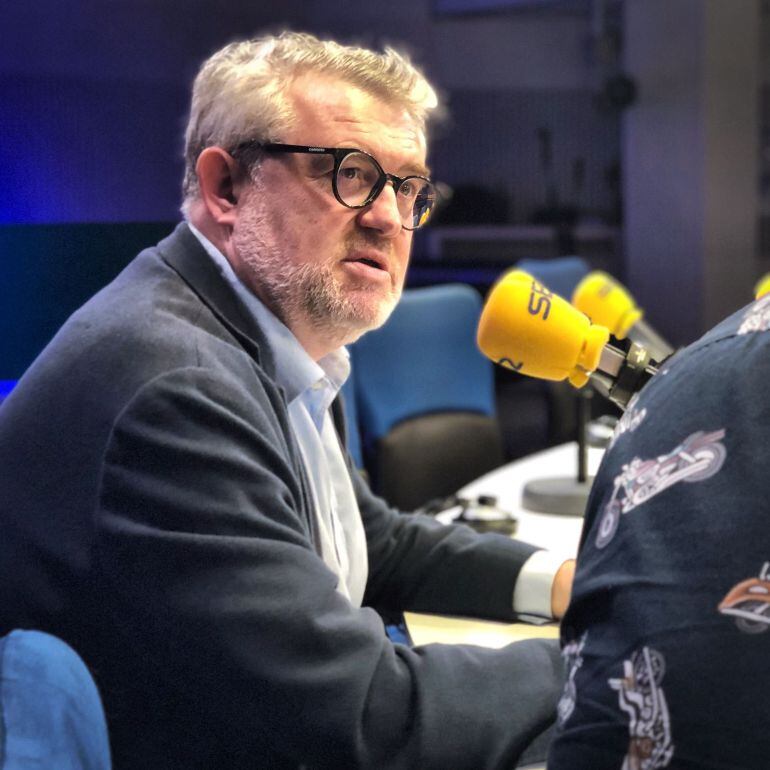 El director del Museo del Prado, Miguel Falomir, en los estudios de la Cadena SER.