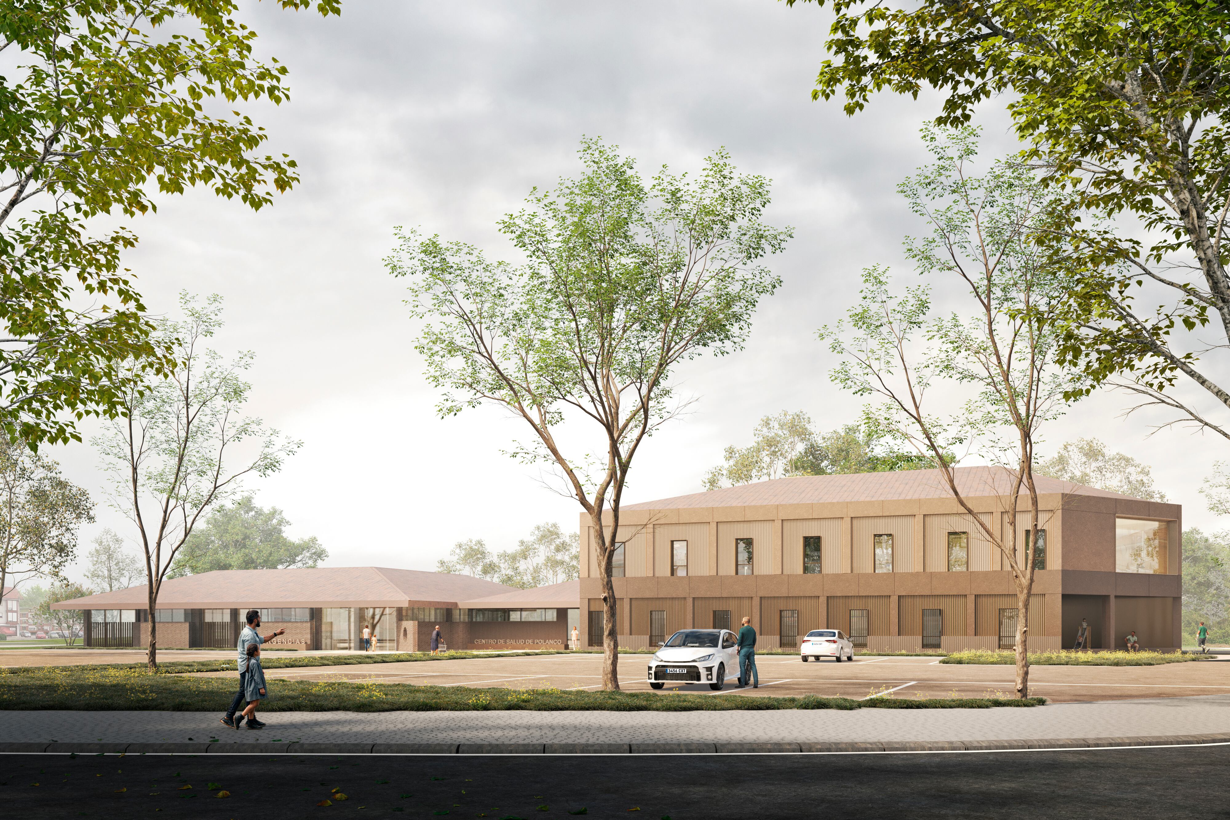 Infografía del futuro centro de salud de Polanco.