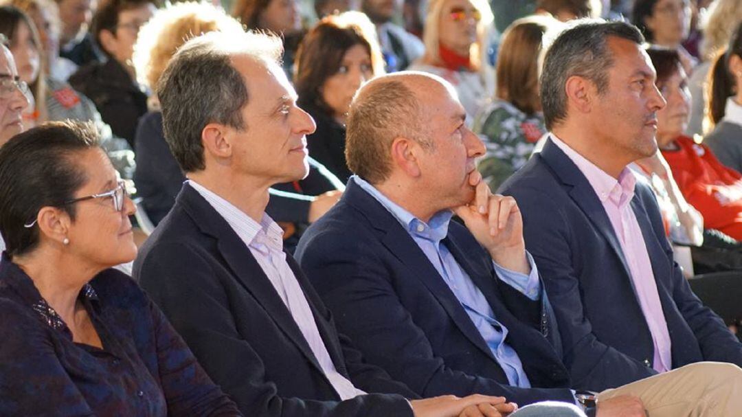 Toñi Serna, Pedro Duque, Alejandro Soler y Francis Rubio