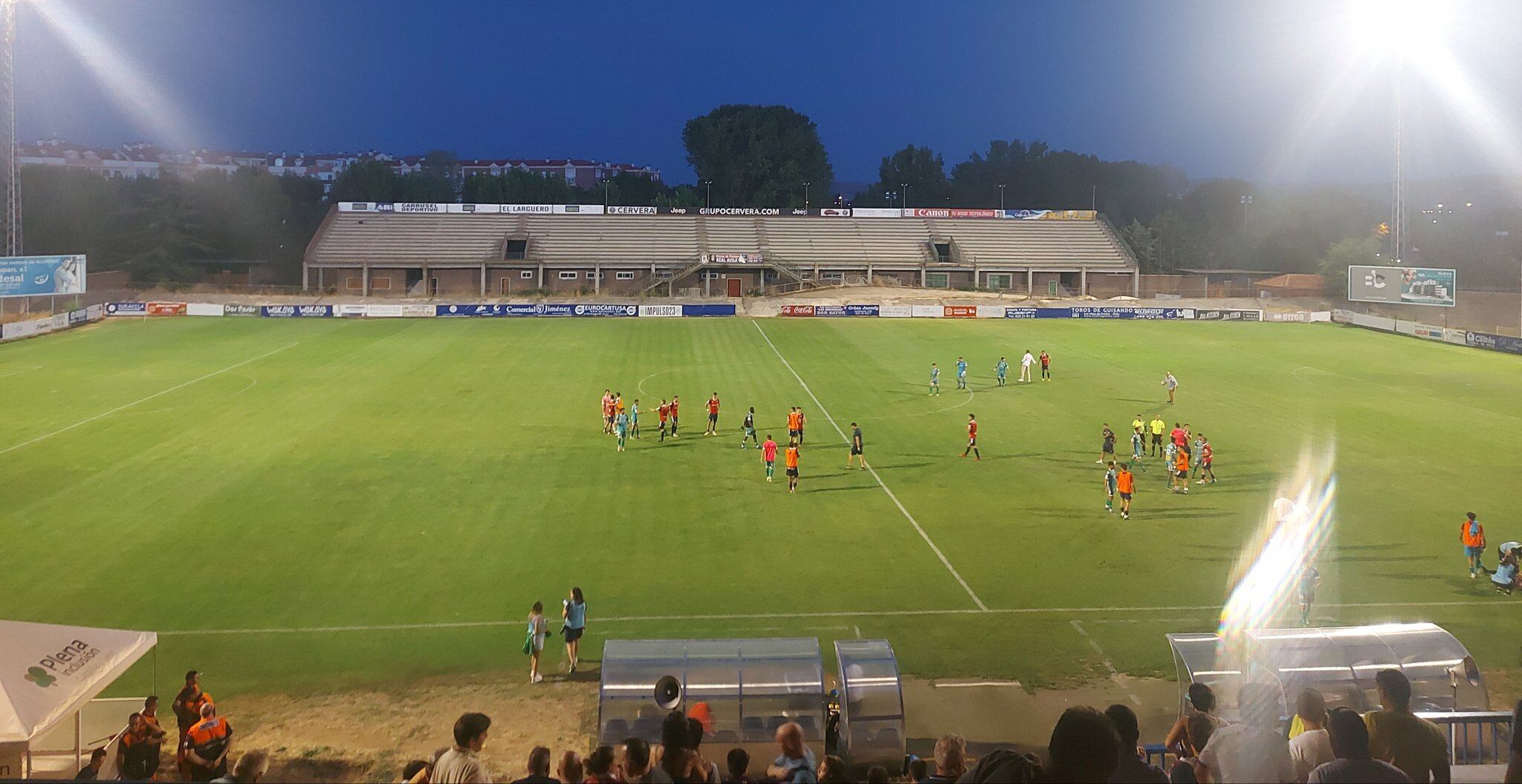 Final del partido entre el Real Ávila y el Atco. Astorga