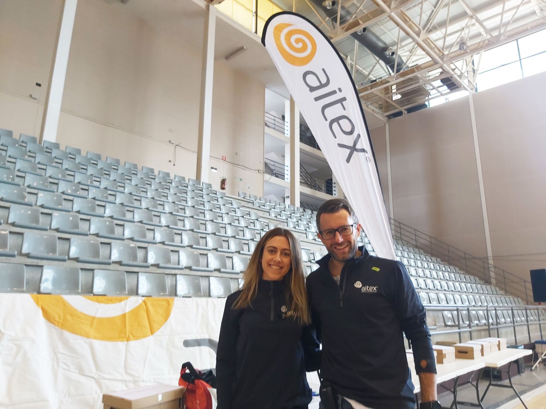 Bea Doménech y Quico Sempere, representantes de la organización de AITEX
