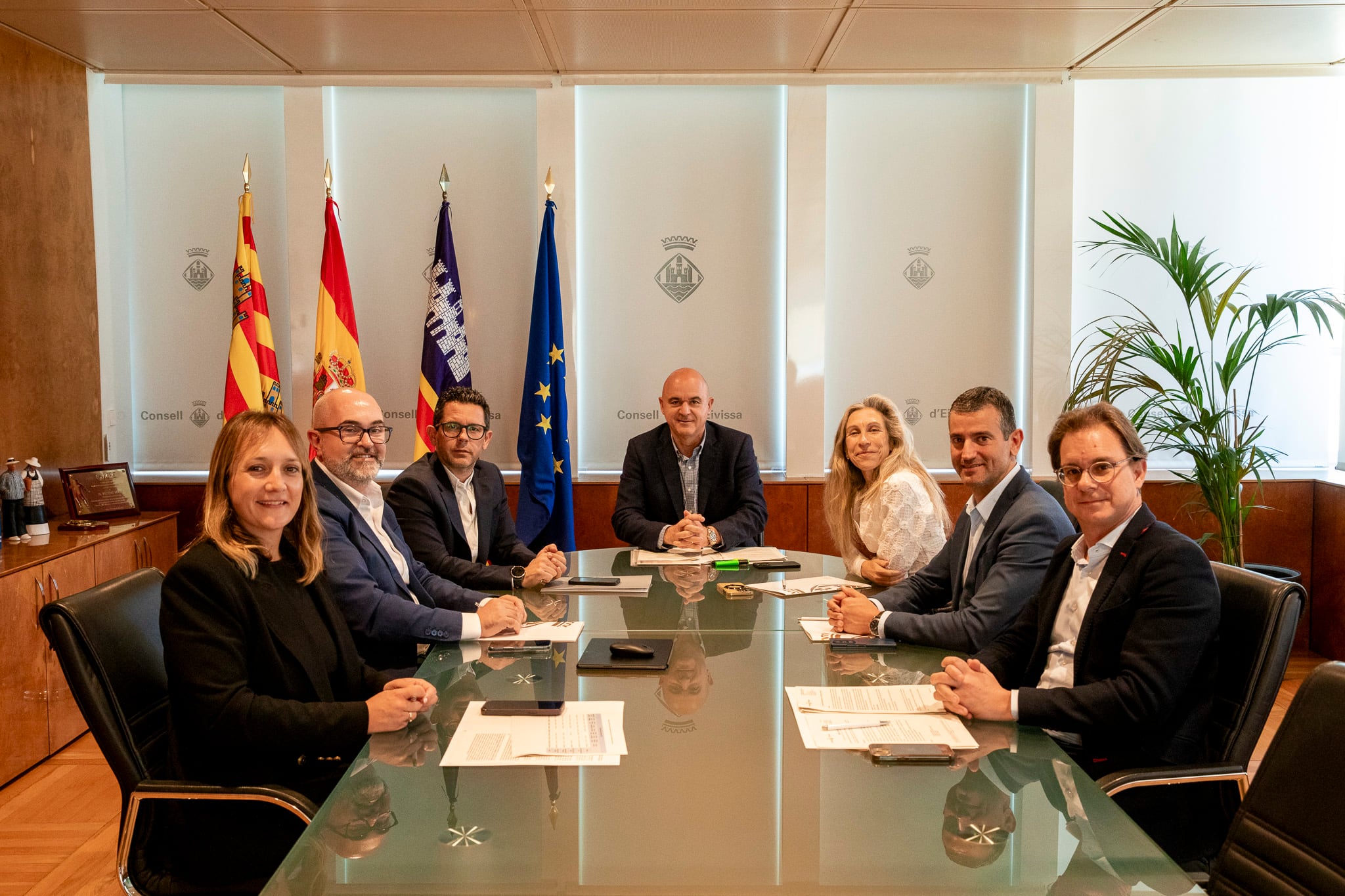 Un momento durante el Consell de Alcaldes