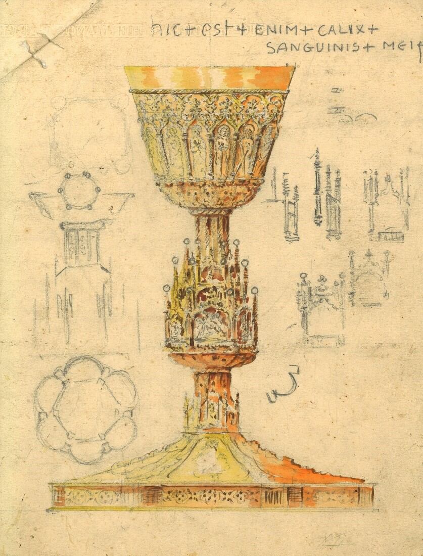 Dibujo del Taller de Maese Calvo. ahora en el Museo de Burgos