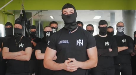Captura de pantalla del vídeo de Núcleo Nacional en sus redes sociales