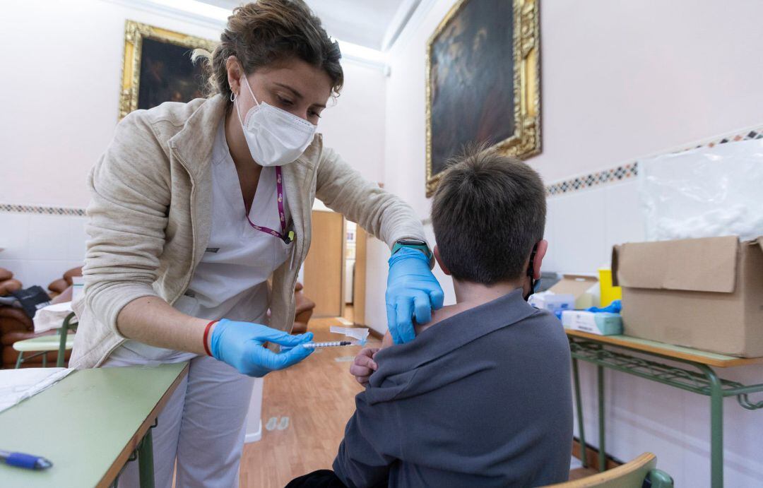 Vacunación de niños en la Safor