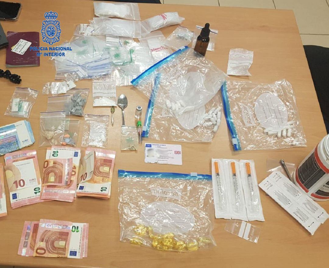 Imagen de la droga incautada