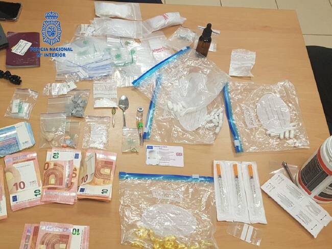 Imagen de la droga incautada