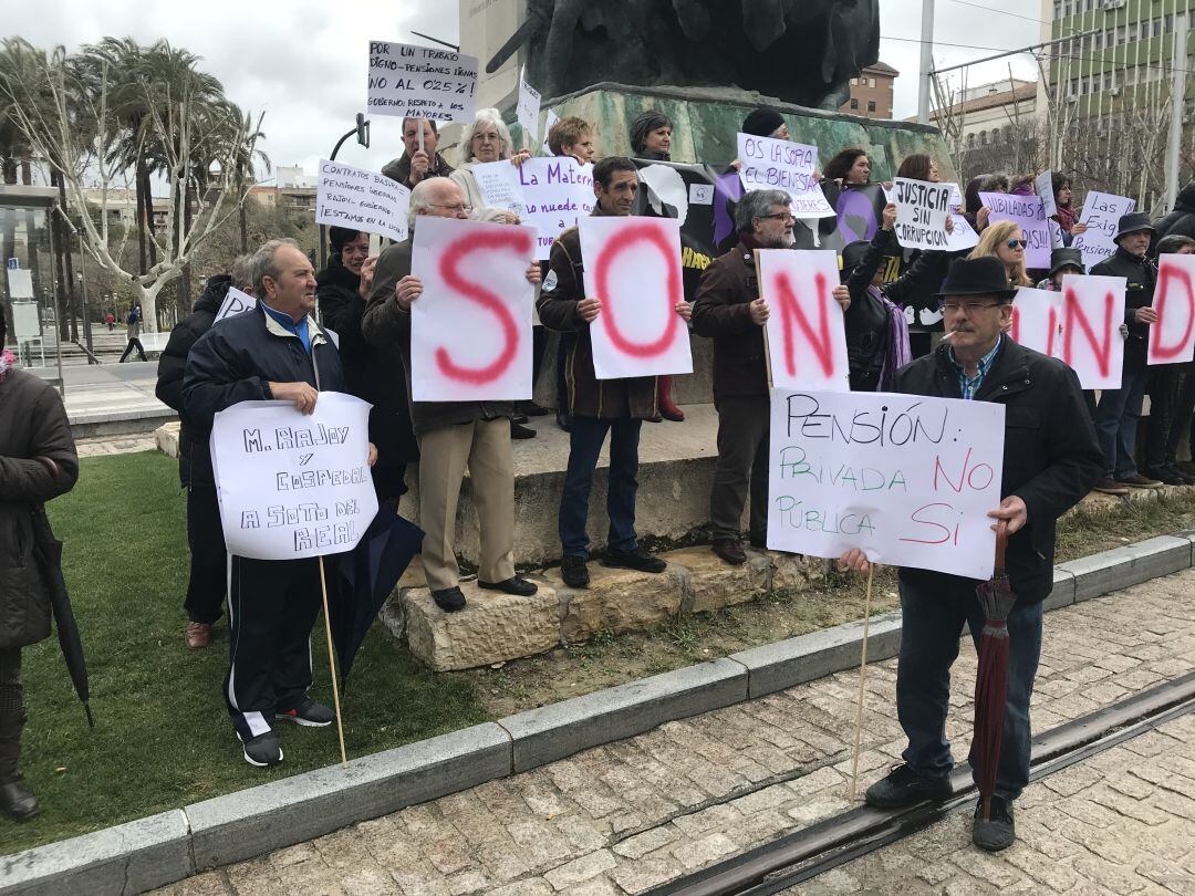 Una de las acciones reivindicativas para la subida de pensiones.