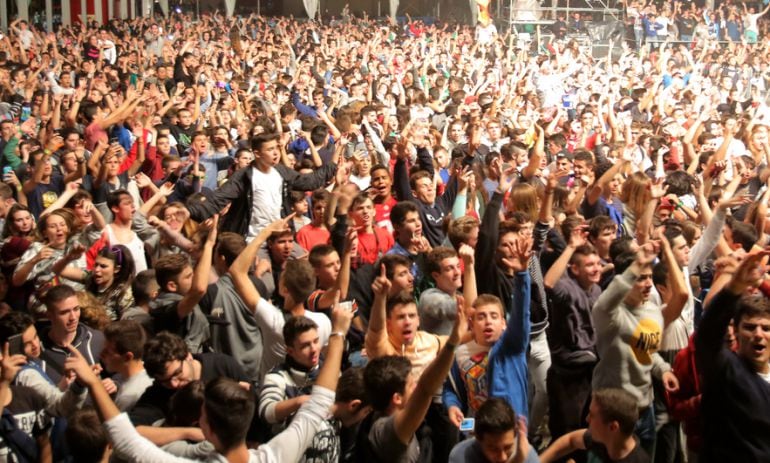 Imagen de una de las carpas del Parking Norte en las anteriores Fiestas del Pilar