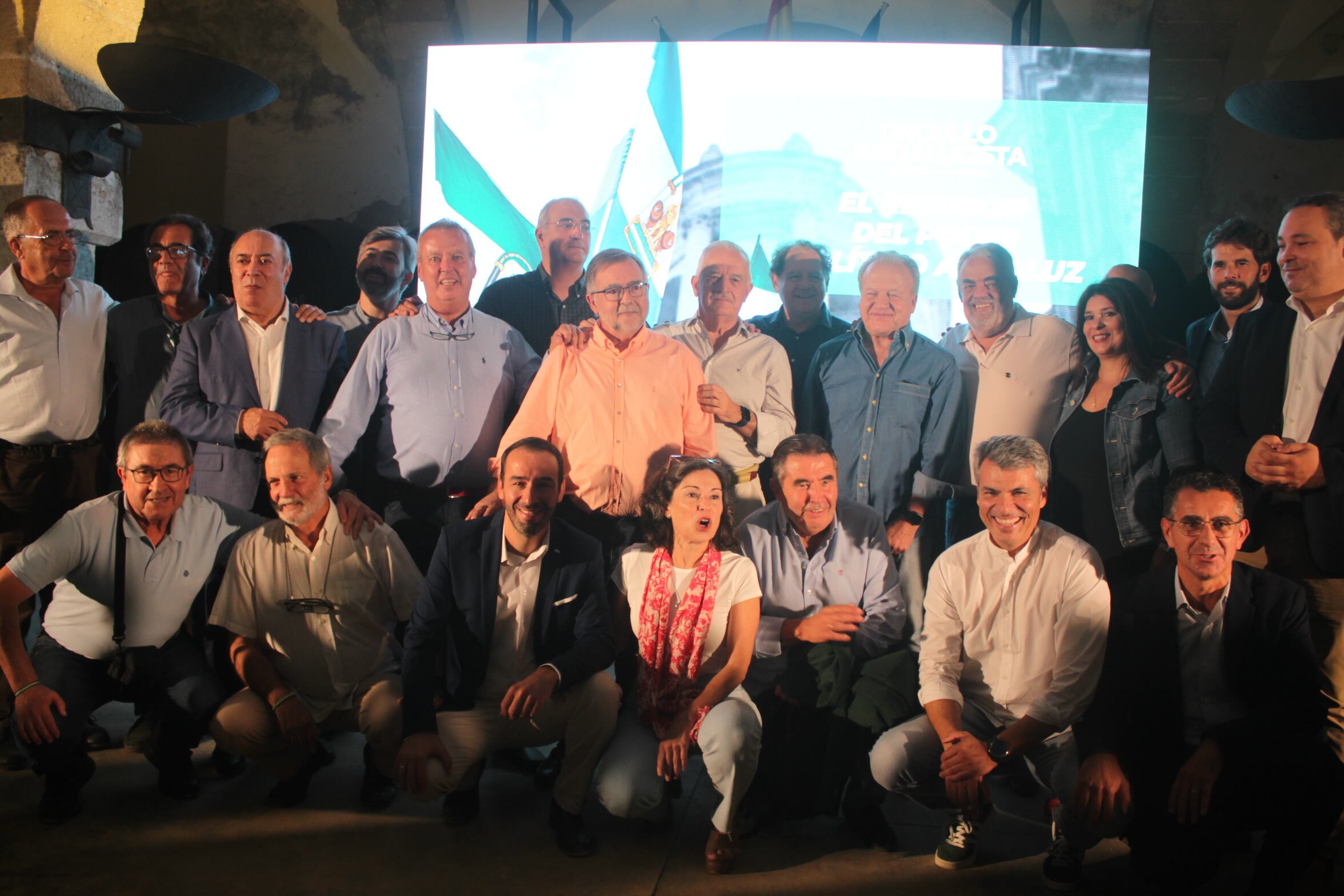 Algunos ex dirigentes andalucistas en el acto de Jerez