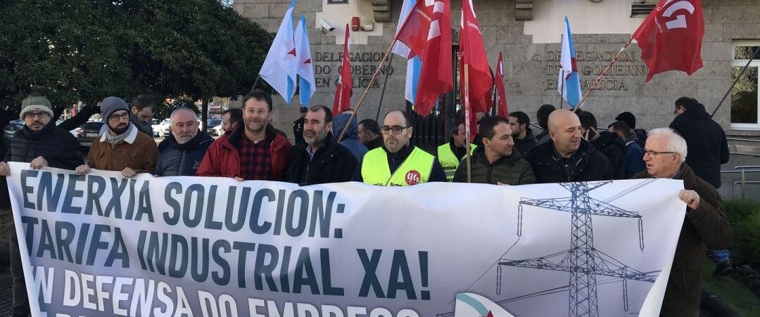 Concentración de la CIG ante la Delegación del Gobierno