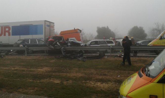 Foto cedida per una persona que ha resultat il.lesa a l'accident