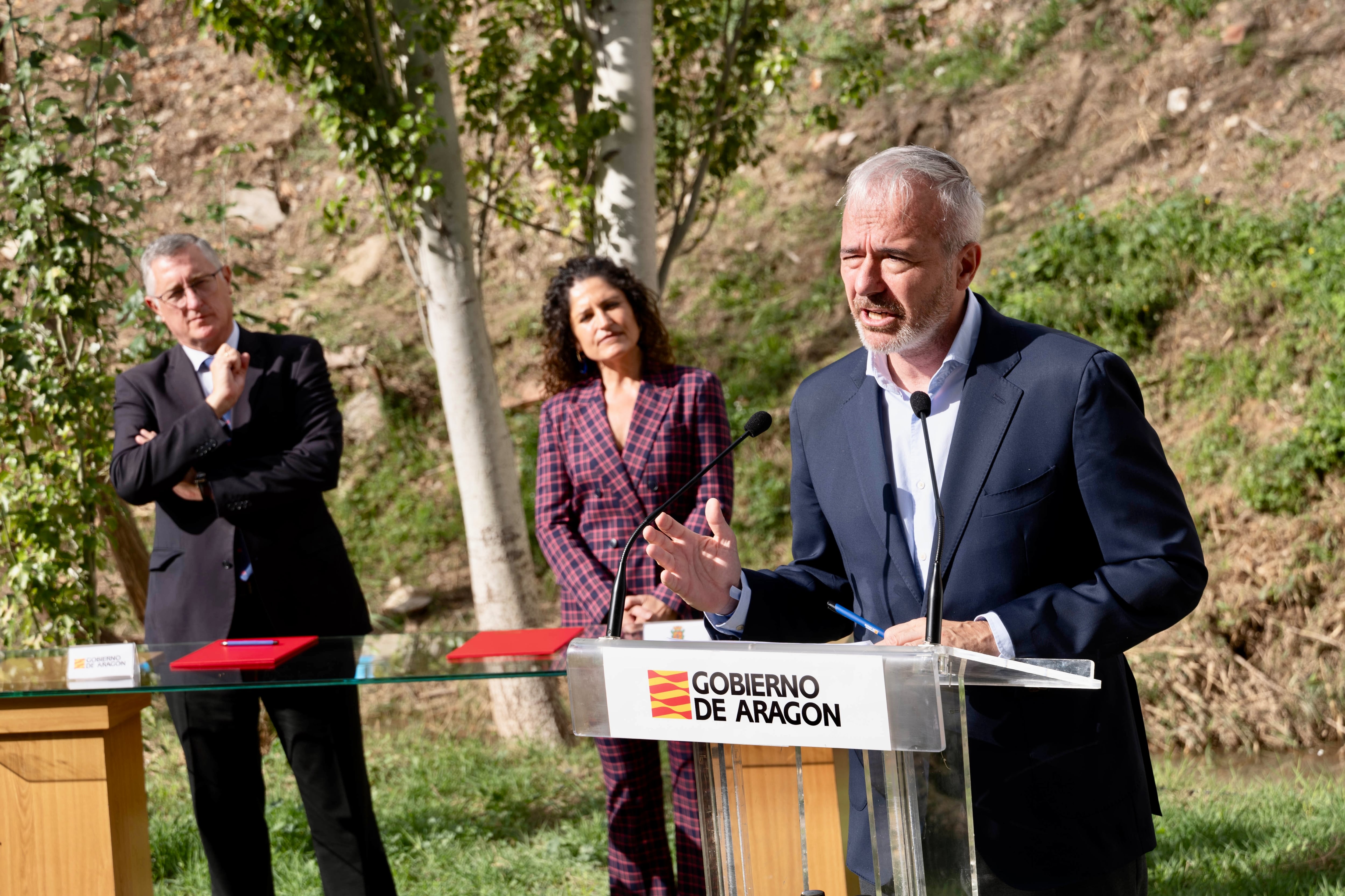 El presidente de Aragón, Jorge Azcón, en Cuarte de Huerva