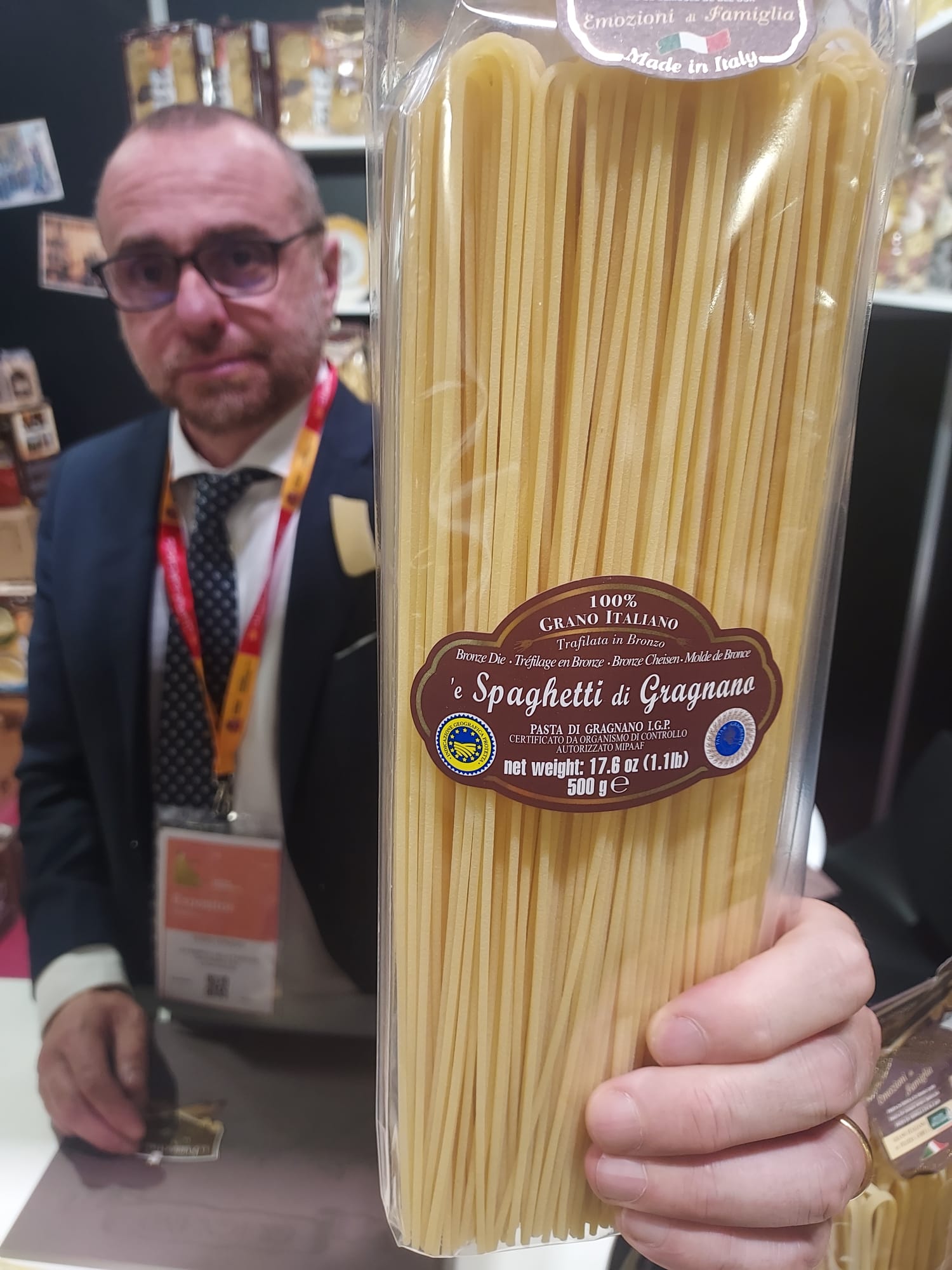 Spaghetti de La Fabbrica della Pasta, en el Salón Gourmets.