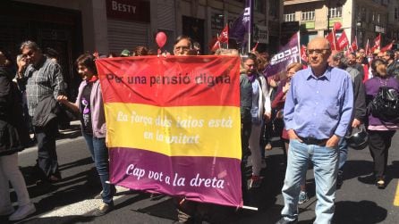 Los pensionistas muy presentes en la movilización del 1 de Mayo