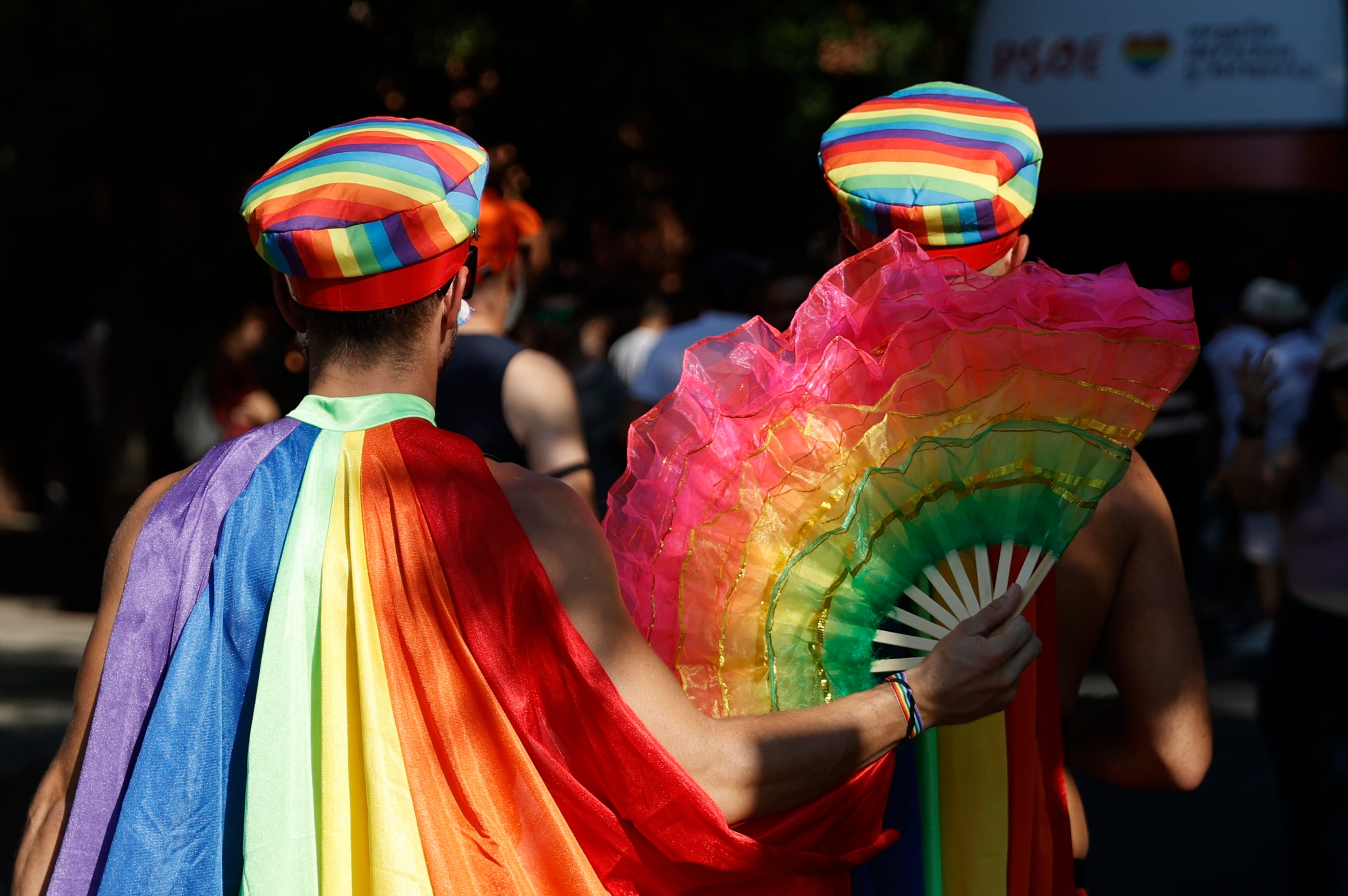 Vista de la manifestación del Orgullo 2022, que este sábado recorre las calles de Madrid.