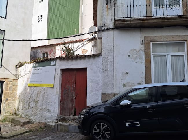 Calle Baixo Muro en A Guarda que será remodelada con fondos de la Diputación