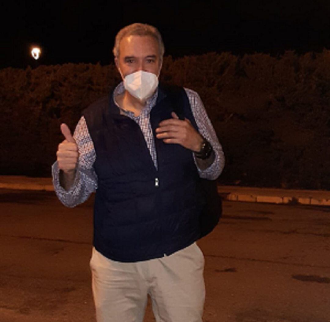 Luis Mari Sautu tras su elección.