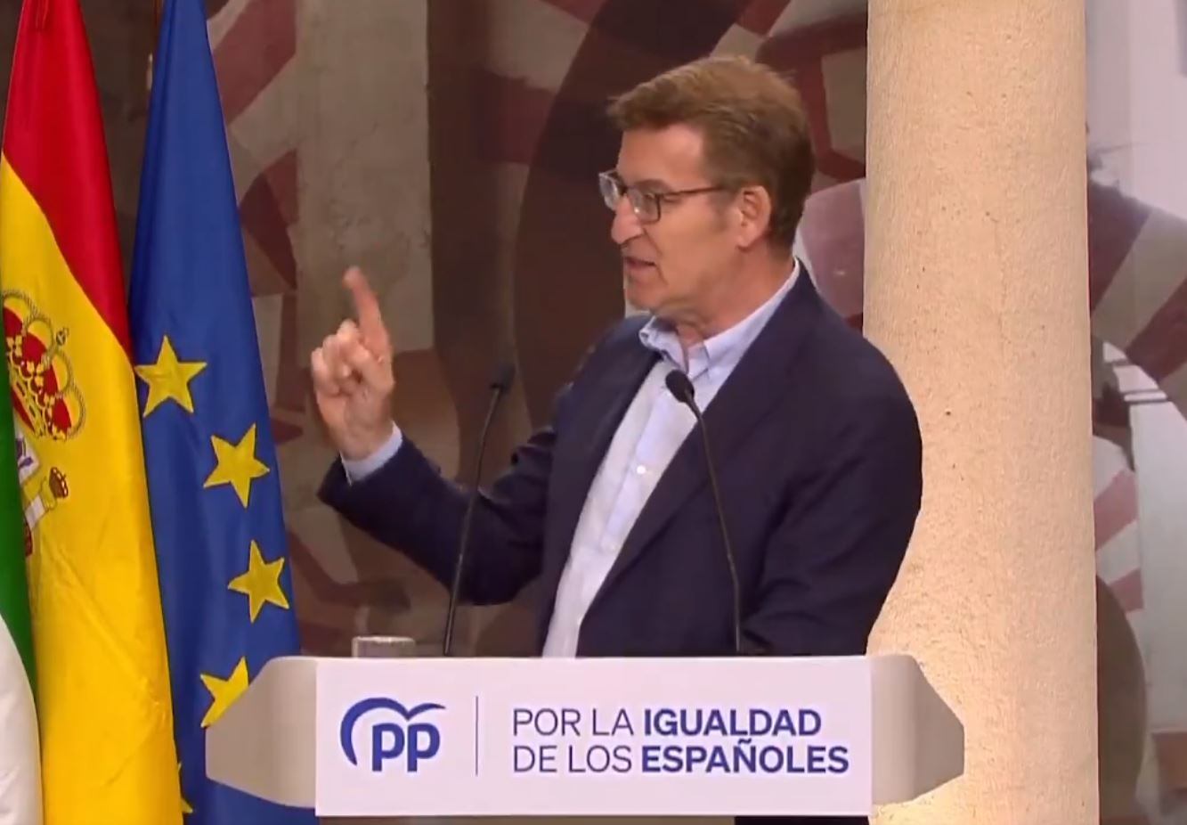 Feijóo comete un error durante su discurso en Córdoba que no ha pasado por desapercibido para los asistentes.